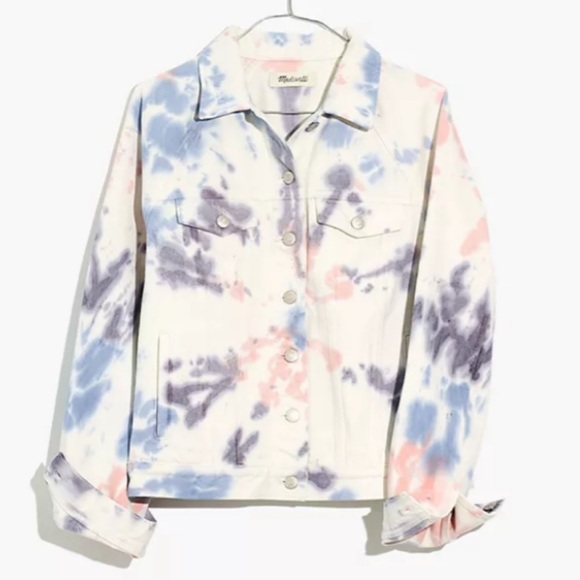 Madewell Oversized Tie-Dyed Jean Jacket - Picture 2 of 4
